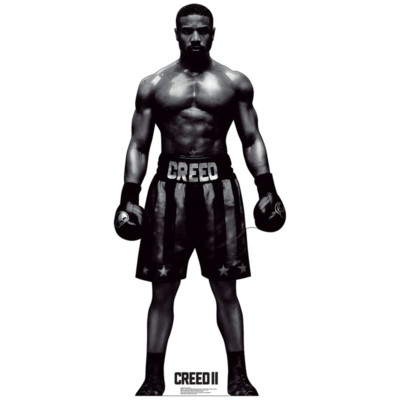 ADONIS CREED B W CARDBOARD CUTOUT Standup Standee