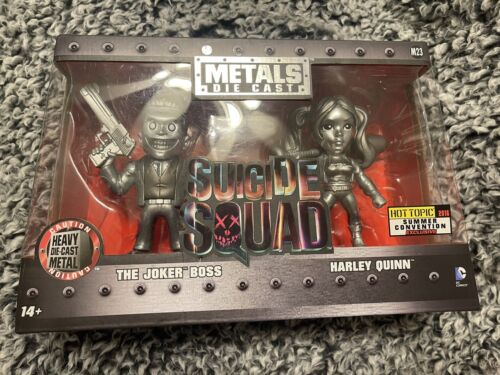 Metal Die Cast Suicide Squad The Joker Boss and Harley Quinn Hot Topic Exclusive - Picture 1 of 7