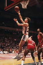 Philadelphia 76ers' Dave Collins jumps 1980's Basketball photo