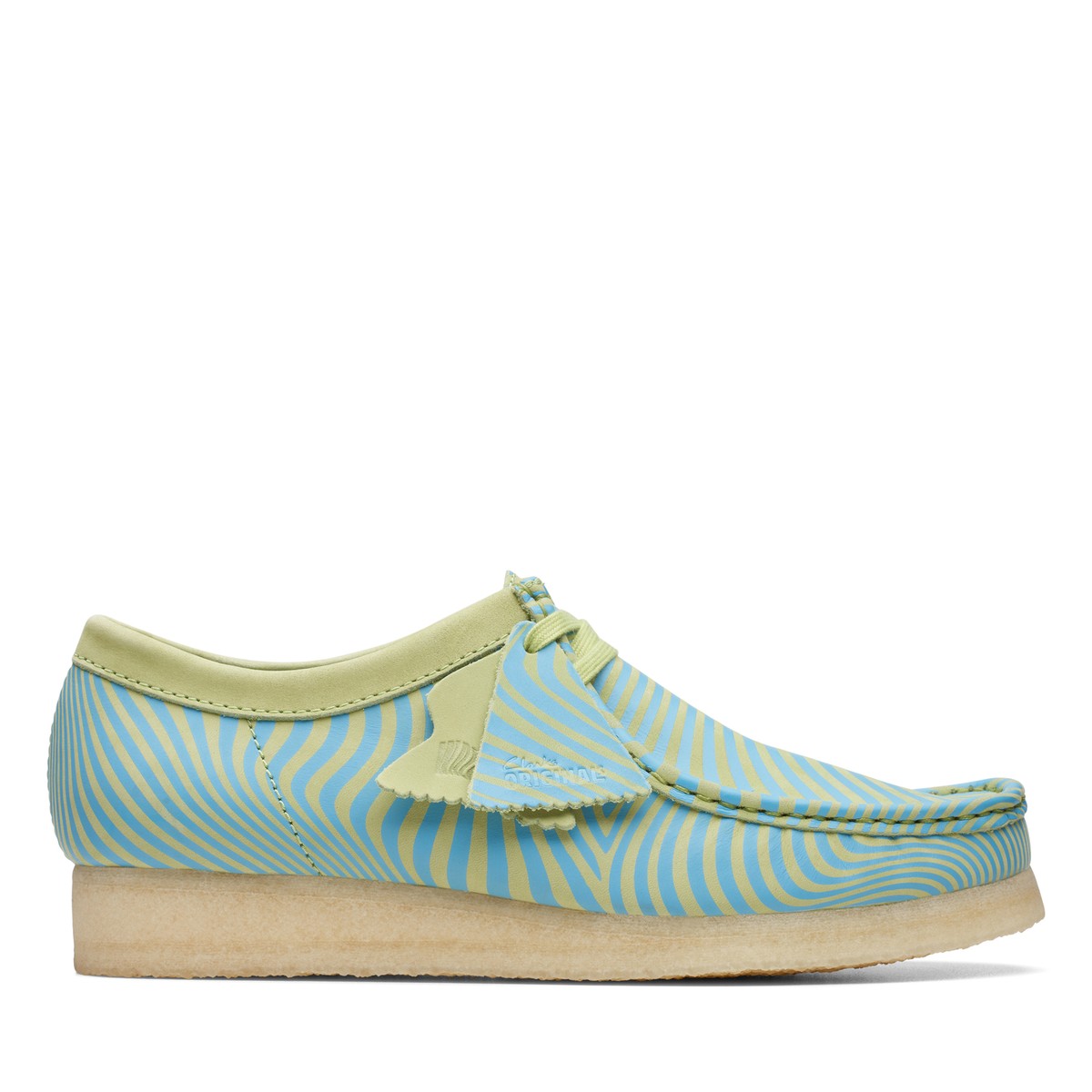 Clarks Men's Wallabee Blue/Lime Print 26176528 | eBay