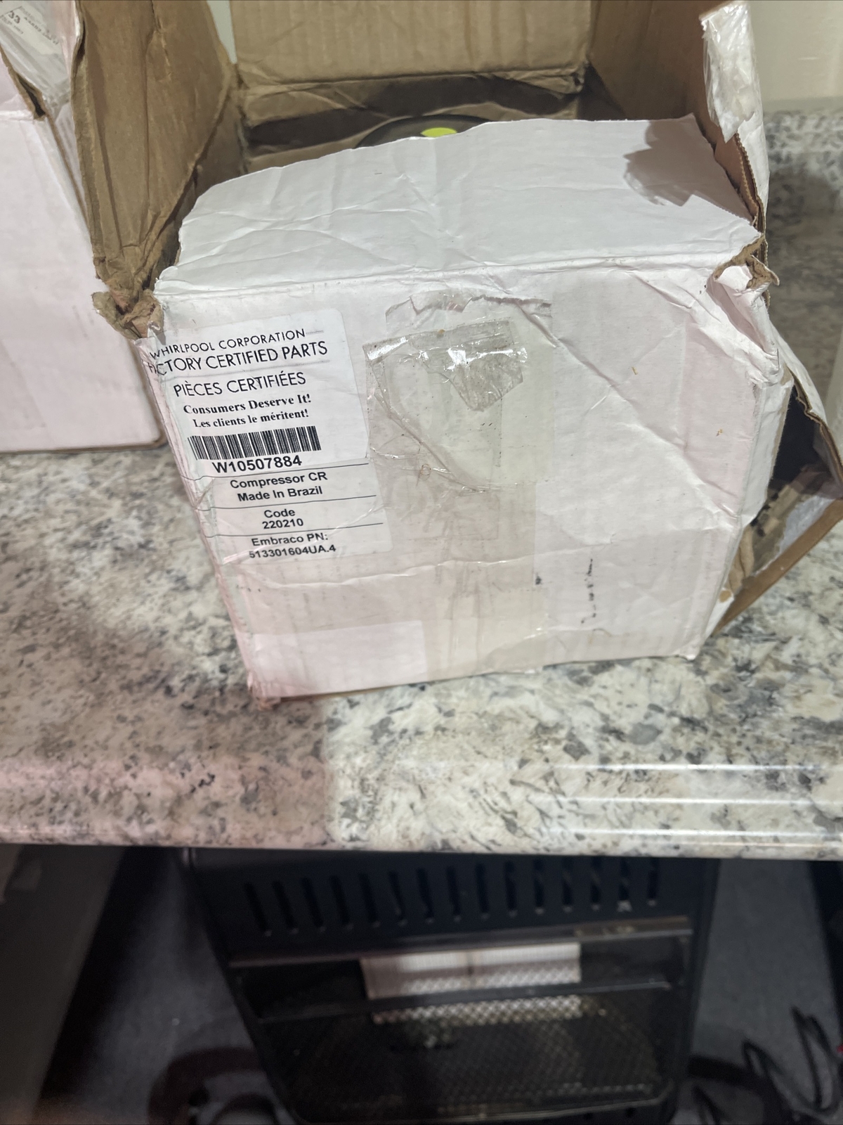 whirlpool compressor replacement