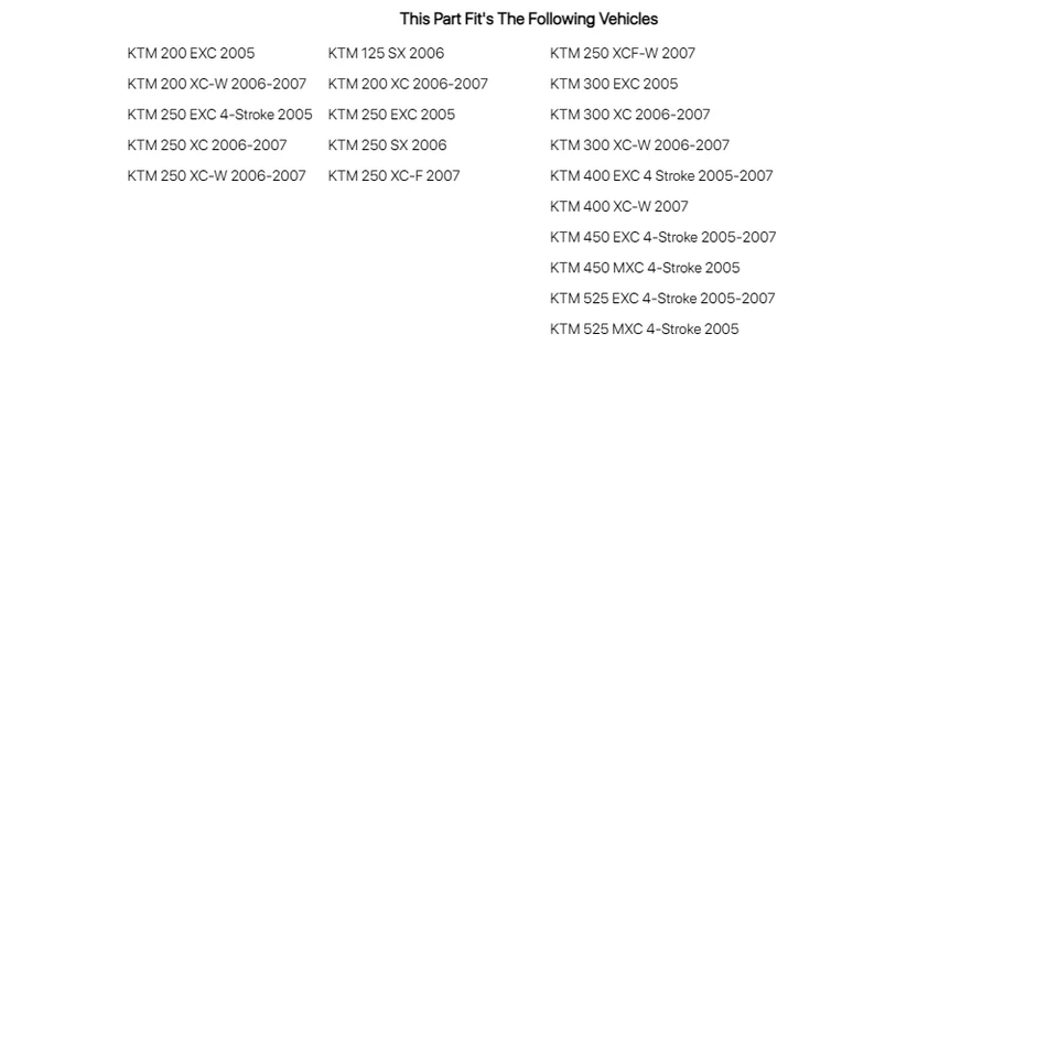 Pata de cabra Fastway para KTM 200 EXC 2005 Foto 2 de 2