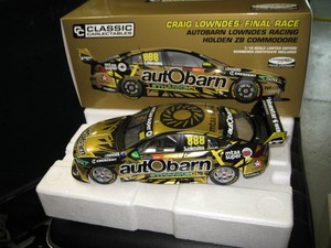 1 18 Classic 2018 Craig Lowndes Final Race Autobarn Holden Zb