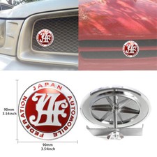 Japan Automobile Federation Jdm Jaf Red Emblem Badge Fit Universal