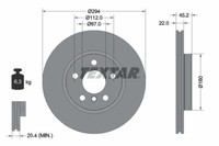 Textar 2X Bremsscheiben Vorne BelüFtet Beschichtet FüR BMW 2 Active Tourer Mini