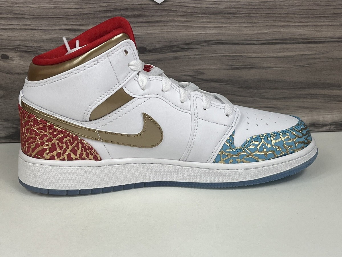 シューズ(女性用) Nike GS Air Jordan 1 Mid Nike GS Air Jordan Retro I 1 Mid Pink Arctic Punch Black