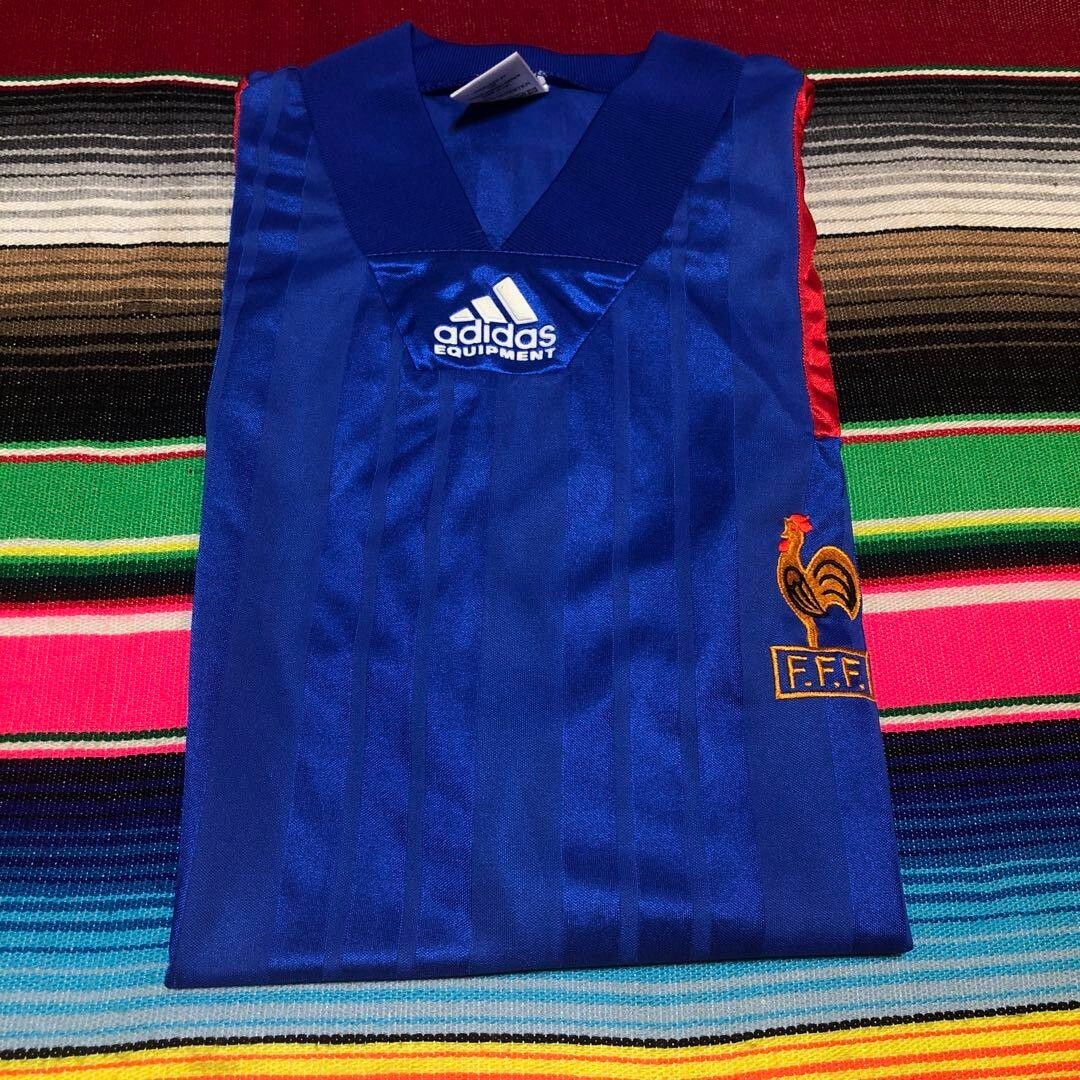 90s フランス代表 92年adidas EQUIPMENTサッカーユニフォーム France Adidas Soccer Jersey Vintage 90s 1992 Size Medium | eBay