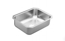   MOEN 2000 Single Bowl 23-1/2" x 18-1/4" Undermount 20 Ga Bar Sink - Stainless