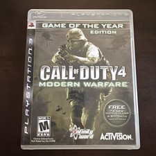 Call of Duty 4 Modern Warfare Game of the Year Edition Playstation 3 With Manual
