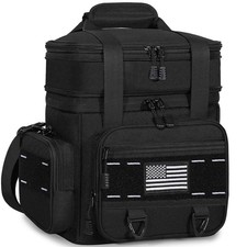 TENKIST Expandable Tactical Lunch Box, Large Insulated 16L, A-Black