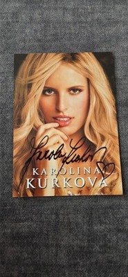Karolina Kurkova - orig. Autogrammkarte
