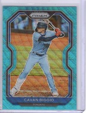 2021 Panini Prizm Teal Wave Prizm #155 Cavan Biggio Toronto Blue Jays