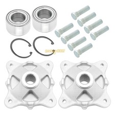 Rear Wheel Hub & Bearing & Studs Kit for Polaris Ranger 900 800 700 570 500 400 