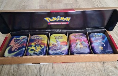 Pokemon Kanto Stärke Mini Tin 5er Set Booster Box Neu + Promo Karten