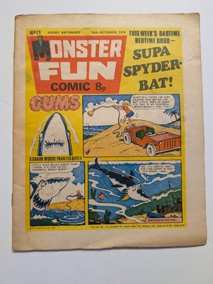 Monster Fun Comic No 71, 16th October 1976, IPC Magazines.