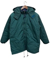 Vintage Nike Jacket Youth L 14-16 Green Padded Parka Hooded Puffer Coat 90s