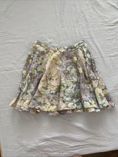 Zimmermann Floral Jacquard A-Line Mini Skirt Size 1 Pastel Print