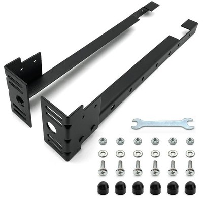 Bed Frame Footboard Extension Brackets Set Attachment Kit - Fit for Queen 