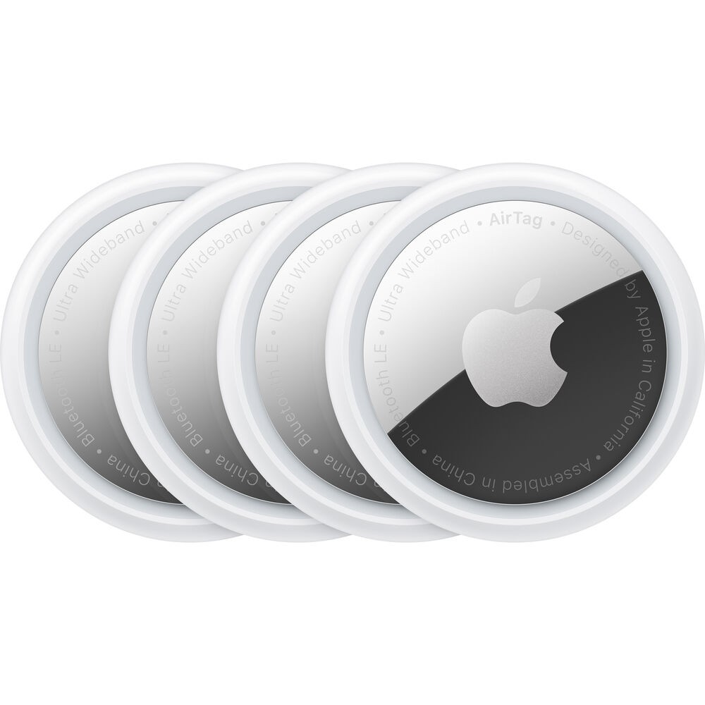 Apple AirTag (4-Pack) - Silver MX542LL/A, Works with Apple's Find