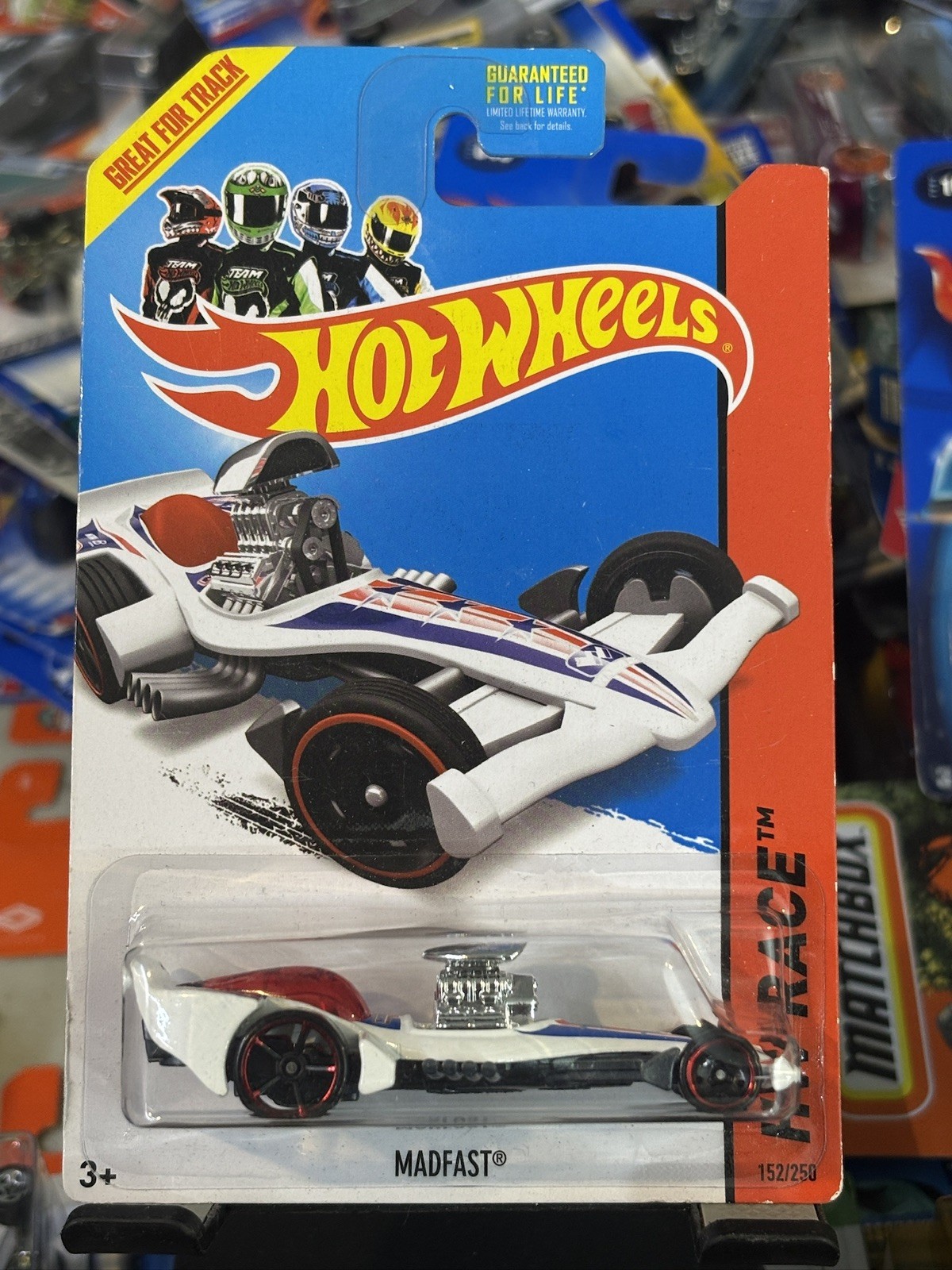Hot Wheels 2014 Mainline HW Race Thrill Racers Madfast White #152