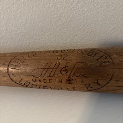 Vintage 1959-60 Ted Williams Boston Red Sox H&B J2 Hillerich & Bradsby Wood Bat