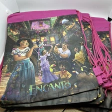 Lot Of 12 Encanto Birthday Party Favors Drawstring Backpack Sling Tote Gym Bag