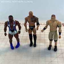 WWE Mattel Wrestler Action Figures - John Cena / Dwayne The Rock Johnson / Big E