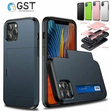 For iPhone 18 17 Pro Max 16 15 14 13 12 Shockproof Case Cover Wallet Card Holder