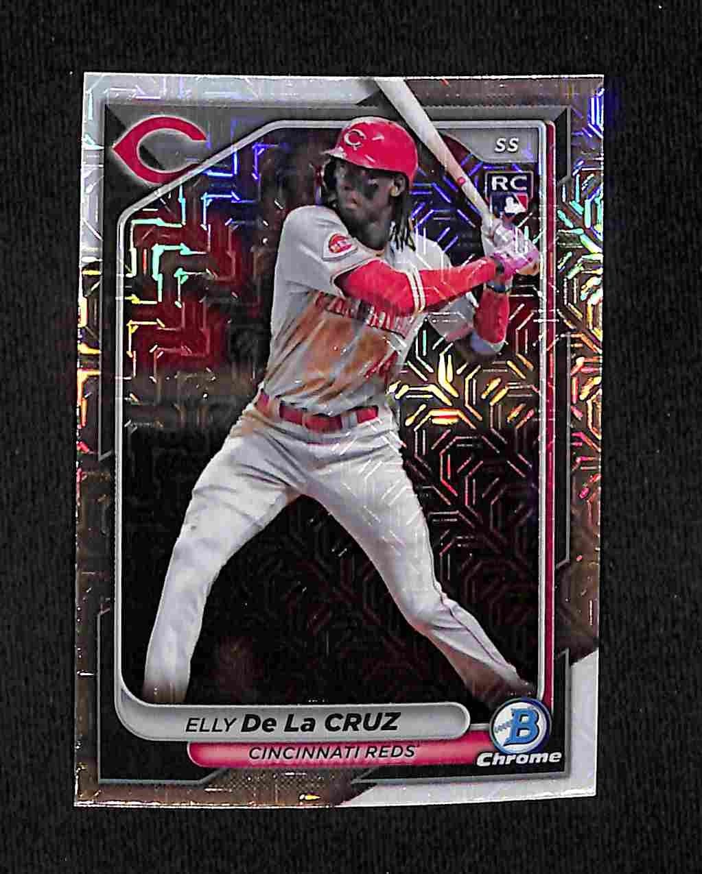 2024 Bowman Chrome Mega Elly De La Cruz Mojo Refractor #42 RC