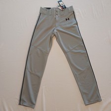 Under Armour Softball Baseball Pants Youth Size Medium YMD HeatGear Grey NWT