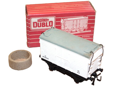 HORNBY DUBLO 6 TON KÜHLSCHRANK VAN NEUWERTIG VERPACKT 4320 2/3 SCHIENEN KUNSTSTOFF