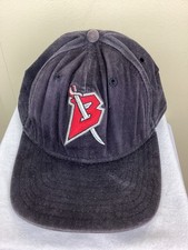 Vtg 90s Buffalo Sabres Strapback Hat Cap NHL New Era Low Profile Goat Head