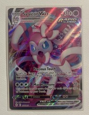 Carta Holo Pokémon TCG Sylveon VMAX Full Art Ultra Rara 075/203 Cieli in Evoluzione NM