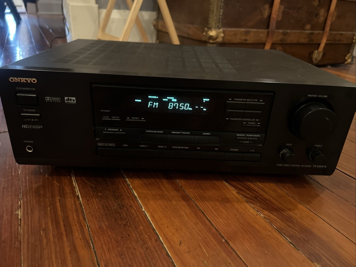 ONKYO TX-DS 474 A/V Surround Sound Stereo Receiver 5.1 - Tested | eBay