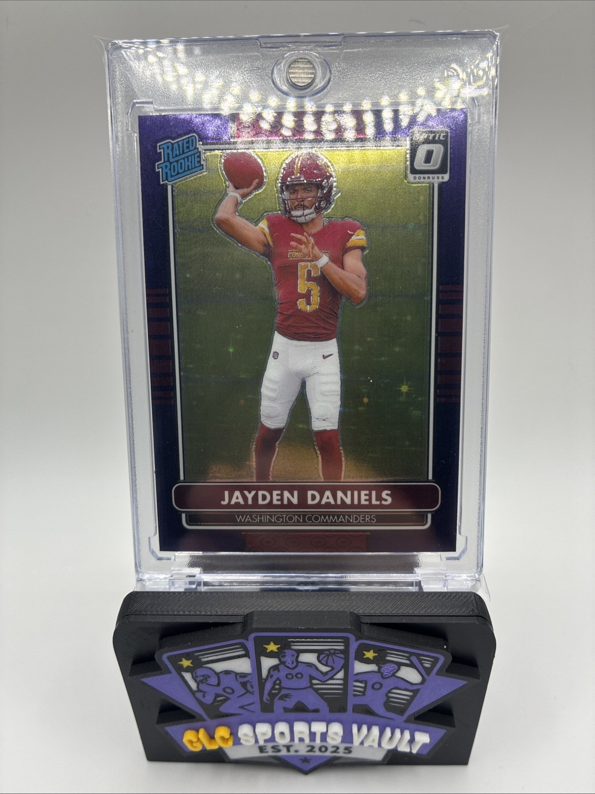 2024 PANINI DONRUSS OPTIC RATED ROOKIE PURPLE STARS #2 JAYDEN DANIELS 2/25