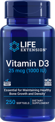 Life Extension VITAMIN D3 1000 IU 250 SoftGels