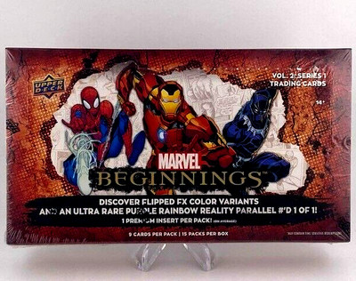 2022-23 UD Marvel Beginnings Volume 2 Series 1 Factory Sealed Hobby Box