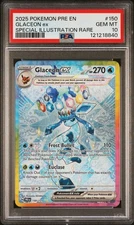 2025 POKEMON PRE EN-PRISMATIC EVOLUTIONS #150 GLACEON EX PSA 10