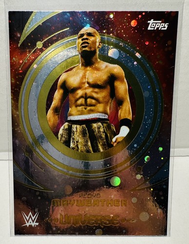 Floyd Mayweather [Galaxy] #68 2025 Topps Universe WWE card