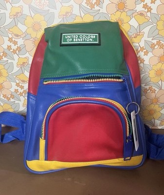 United Colors of Benetton Leather Backpack