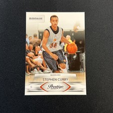 2009 Panini Prestige Stephen Curry Rookie Card #207 Warriors