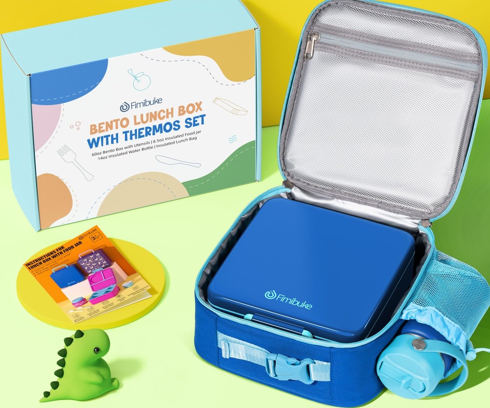 Leakproof 3-4 Compartment Bento Lunch Box for Kids & Adults with Cutlery Leakproof 3-4 Compartment Bento Lunch Box for Kids & Adults with Cutlery