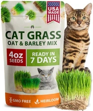 4oz Cat Grass Seeds Oat Seeds  Barley Seeds Mix Keep Your Pet Healthy With Cat