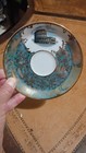 Roma Il Colosseo Colosseum Italy Souvenir Saucer Teal Blue Gold Trim Floral — photo 3