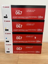 Canon 067H Toner Cartridge Set 4 Colors Black Cyan Magenta Yellow Genuine Free S