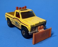 Vintage Hot Wheels Super Scraper Yellow Bywayman Speedy Removal Chevy Plow Truck