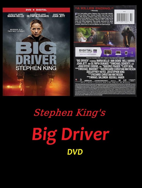 Big Driver (DVD, 2014) Starring Maria Bello and Joan Jett
