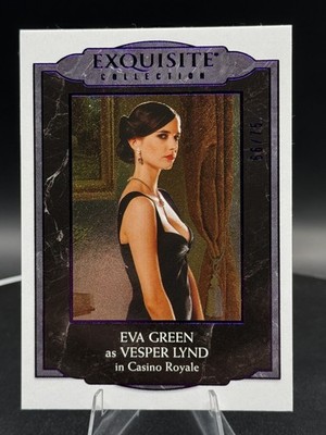 2024 Upper Deck James Bond 007 Eva Green Vesper Lynd Exquisite Purple /75 Card