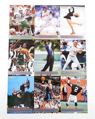 2002 Sports Illustrated for Kids 9-Card Uncut Sheet Tiger Woods