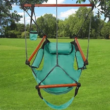 Hammock Hanging Chair Air Deluxe Sky Outdoor Chair Solid Wood 250lb Patio Garden